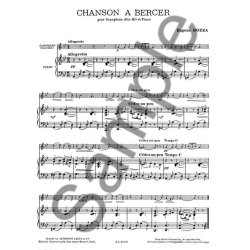 Eug&egrave;ne Bozza: Chanson &agrave; Bercer (Saxophone-Alto & Piano)