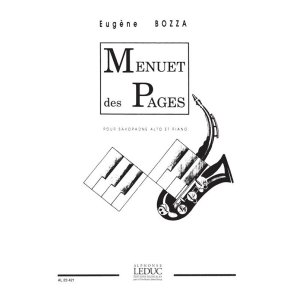 Eugène Bozza: Menuet des Pages (Saxophone-Alto & Piano)