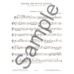 Eug&egrave;ne Bozza: Parade des petits Soldats (Saxophone-Alto & Piano)