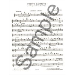 Eug&egrave;ne Bozza: Petite Gavotte (Saxophone-Alto & Piano)