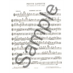 Eug&egrave;ne Bozza: Petite Gavotte (Saxophone-Alto & Piano)