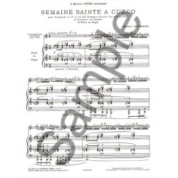 Henri Tomasi: Semaine sainte &agrave; Cuzco (Trumpet & Piano or Organ)
