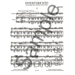 Roger Boutry: Divertimento (Alto Saxophone/Piano)