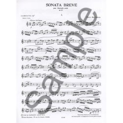 Pierre Max Dubois: Sonata Br&egrave;ve (Clarinet)