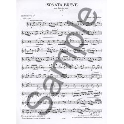 Pierre Max Dubois: Sonata Br&egrave;ve (Clarinet)
