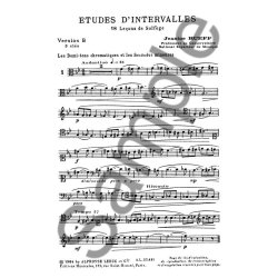 Rueff Etudes D'intervalles 18 Lecons De Solfege 5 Cles B Sans Acc Bk