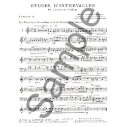 Rueff: &eacute;tudes d intervalles 18 lecons de solfege 2 cles version &agrave; sans acct