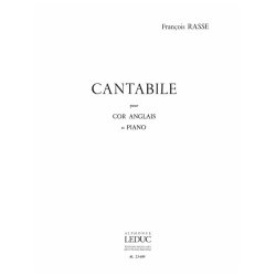 Fran&ccedil;ois Rasse: Cantabile (Cor anglais & Piano)