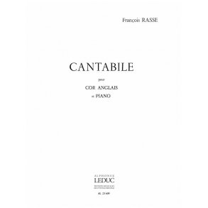 François Rasse: Cantabile (Cor anglais & Piano)