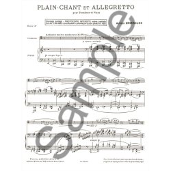 Alfred D&eacute;senclos: Plain-chant et Allegretto (Trombone & Piano)