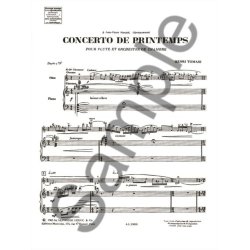 Henri Tomasi: Concerto de Printemps (Flute & Piano)