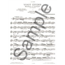 L.Julien Vannettelbosch: 20 Etudes m&eacute;lodiques et techniques (Trumpet solo)