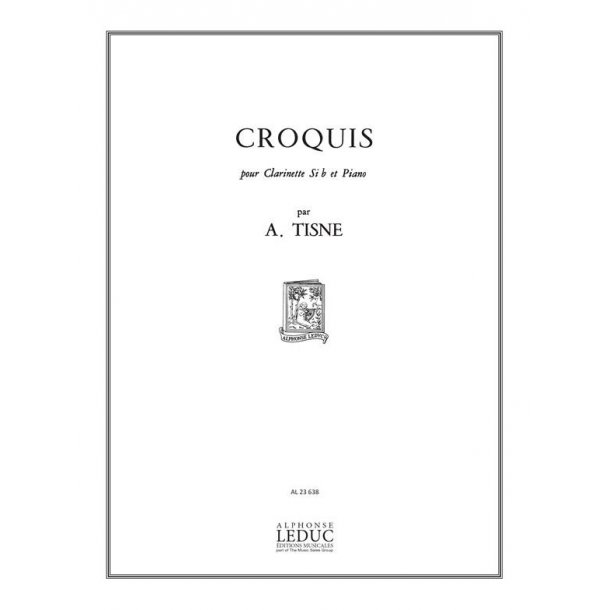 Antoine Tisn&eacute;: Croquis Op.32, No.2 (Clarinet & Piano)