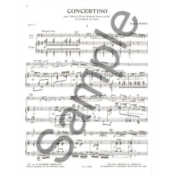 Eug&egrave;ne Bozza: Concertino (C or B flat) (Tuba & Piano)
