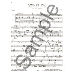 Eug&egrave;ne Bozza: Concertino (C or B flat) (Tuba & Piano)