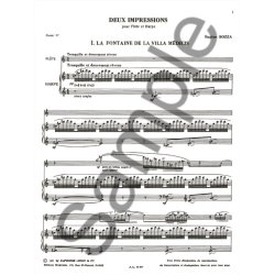 Eug&egrave;ne Bozza: 2 Impressions (Flute & Harp)