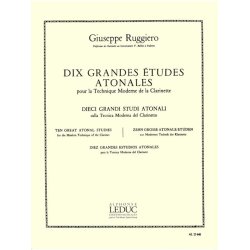 Giuseppe Ruggiero: 10 Grandes Etudes atonales (Clarinet solo)