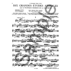 Giuseppe Ruggiero: 10 Grandes Etudes atonales (Clarinet solo)