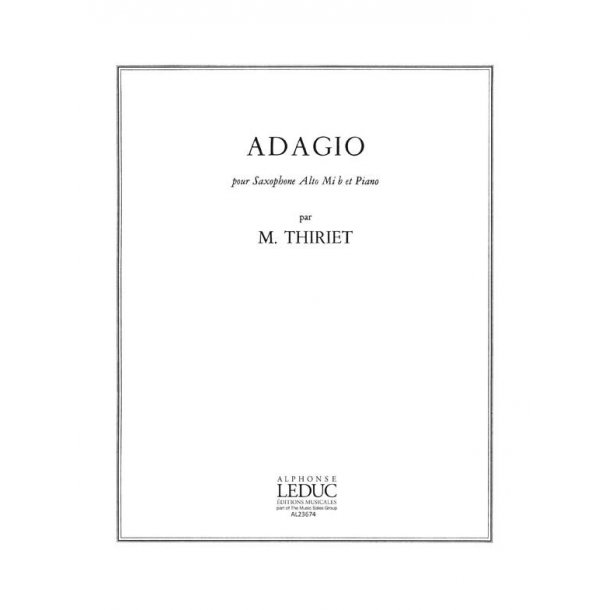 Maurice Thiriet: Adagio (Saxophone-Alto & Piano)
