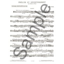 Eug&egrave;ne Bozza: Pr&eacute;lude et Divertissement (Bassoon & Piano)