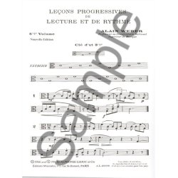 Alain Weber: Progressive Lessons Of Reading And Rhythm - Volume 5