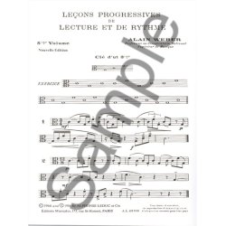 Alain Weber: Progressive Lessons Of Reading And Rhythm - Volume 5