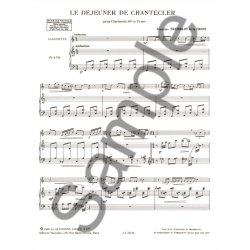 Francine Tremblot de la Croix: Le D&eacute;jeuner de Chantecler (Clarinet & Piano)