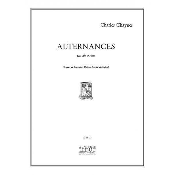 Charles Chaynes: Alternances (Viola & Piano)