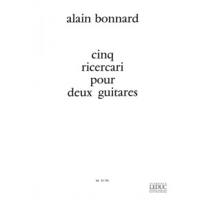 Alain Bonnard: 5 Ricercari (Guitars 2)