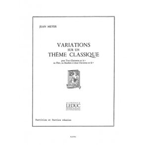 Jean Meyer: Variations sur un Thème classique (Clarinets 3)