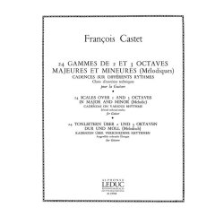Fran&ccedil;ois Castet: 24 Gammes de 2 et 3 Octaves majeures et mineures... (Guitar solo)