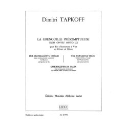 Dimitar Tapkoff: La Grenouille pr&eacute;somptueuse (Trio - Woodwind)