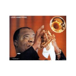 Planche Louis Armstrong Grands Du Jazz Book