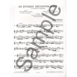 Albert Debondue: Cinquante Etudes-D&eacute;chiffrages Pour Hautbois Ou Saxophone