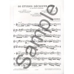 Albert Debondue: Cinquante Etudes-D&eacute;chiffrages Pour Hautbois Ou Saxophone