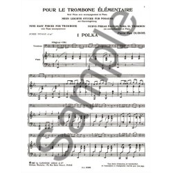 Pierre Max Dubois: Pour le Trombone &eacute;l&eacute;mentaire (Trombone & Piano)