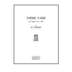 Henri Vachey: Th&egrave;me vari&eacute; (Clarinet & Piano)
