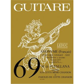 Miguel de Anon.& Fuenllana: Tant que vivray & 2 Pièces (coll. Guitare No.69) (Guitar solo)