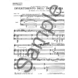 Tony Aubin: Divertimento dell'Incertezza (Clarinet & Piano)