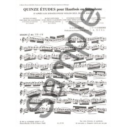 Andr&eacute; Cailli&eacute;ret: 15 Etudes (Oboe solo)