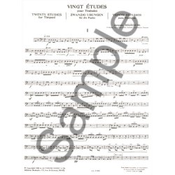 Jacques Del&eacute;cluse: 20 Etudes pour Timbales (Percussion solo)