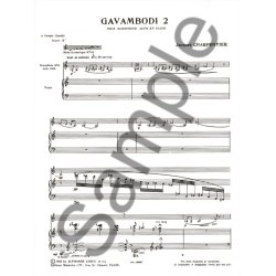 Jacques Charpentier: Gavambodi 2 (Saxophone-Alto & Piano)