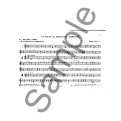 Huguet Lecture Musicale Dissociee A Le Rythme Parle A1 Debut Prep Bk