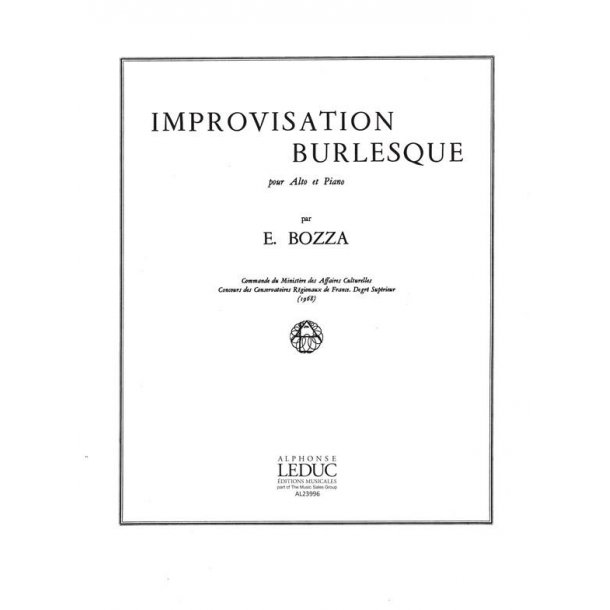 Eug&egrave;ne Bozza: Improvisation burlesque (Viola & Piano)