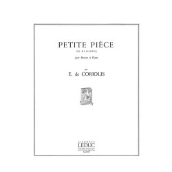 Emmanuel de Coriolis: Petite Pi&egrave;ce in E minor (Bassoon & Piano)