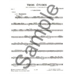 Jean Emmanuel Aubain: 3 Etudes (Percussion(s) & Piano)