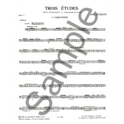 Jean Emmanuel Aubain: 3 Etudes (Percussion(s) & Piano)
