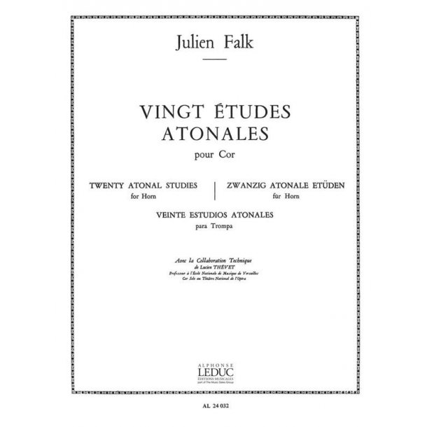 Julien Falk: 20 Etudes atonales (Horn solo)
