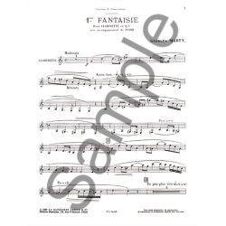 Georges Eug&egrave;ne Marty: Fantaisie No.1 (Clarinet & Piano)