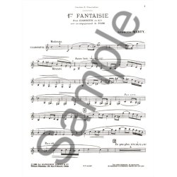 Georges Eug&egrave;ne Marty: Fantaisie No.1 (Clarinet & Piano)